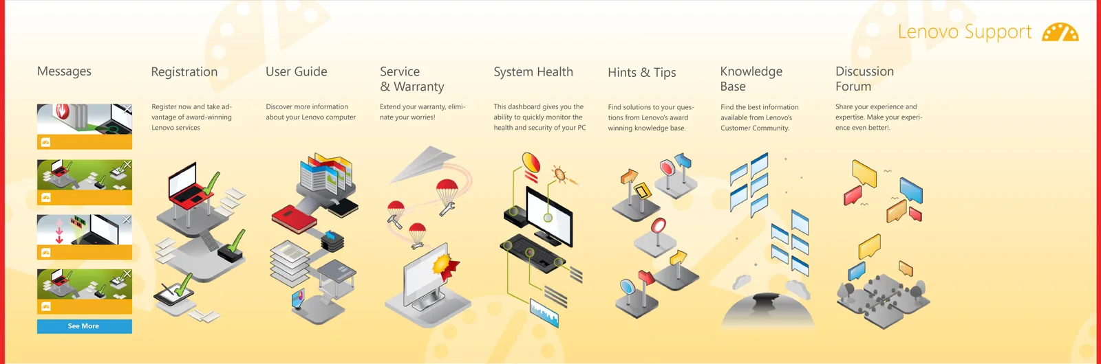 Lenovo Support- Win8 Metro app, image 2 of 17