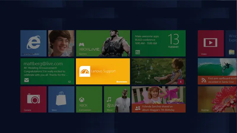 Lenovo Support- Win8 Metro app, image 1 of 17
